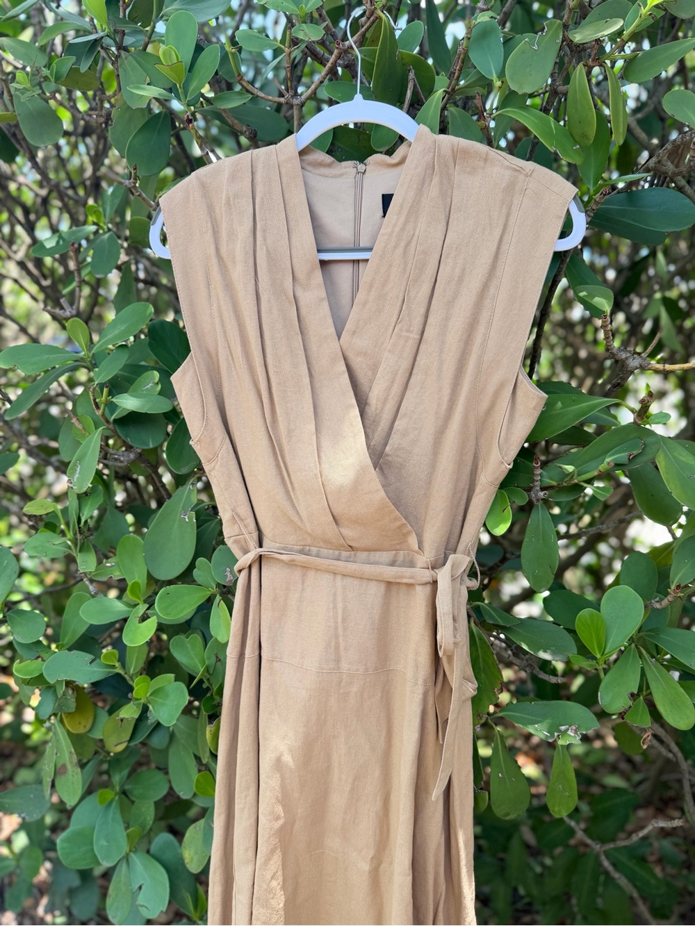 DKNY Khaki Belted Dress